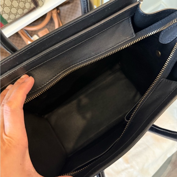 Celine Black, Purple, and White Satchel - Picture 8 of 8